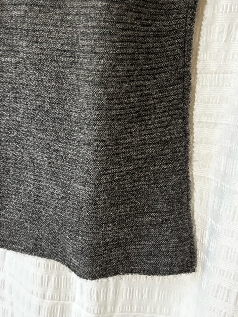 BEYOND THREADS Ribbed Cowlneck Pullover Sweater Gray Sz Large - Picture 5 of 9